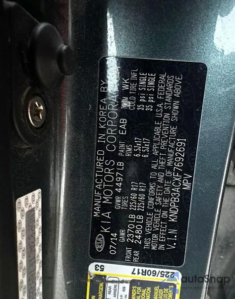 2015 Kia Sportage Lx z USA, uszkodzony, nr VIN KNDPB3ACXF7692691